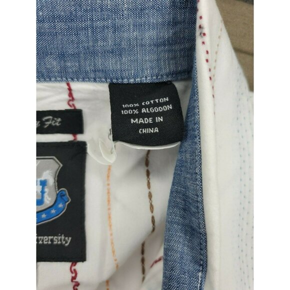 Mint Condition Resistol University Cowboys Men's Large Pearl Snap Shirt - Picture 11 of 12